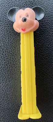 Vintage Disney Mickey Mouse Pez Hong Kong 3.9 Yellow With Feet • $4.41