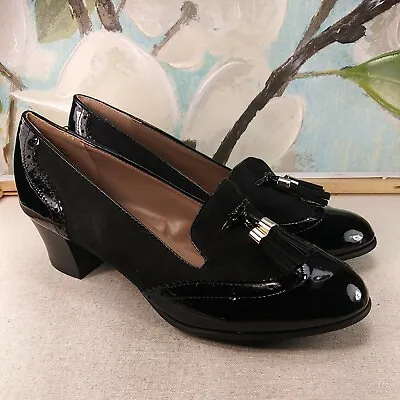 Karen Scott Women's Shoes Sandals Heel Black Moccasin Size 8.5 SKU#09132 • $31.50