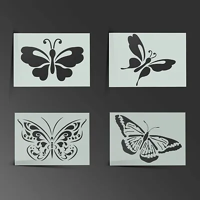 Butterfly Stencil Shabby Chic Mylar Sheet Paint Wall Bedroom Art Kid190 Micron • £1.99