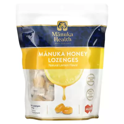 Manuka Health Manuka Honey Lemon Throat Lozenges Cough Drops 58 Lozenges • $29.99