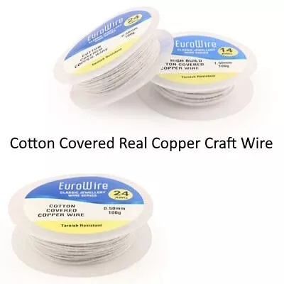 Cotton Covered Copper Wire For Use In Millinery General Craft Bendy Memory Wires • £9.99