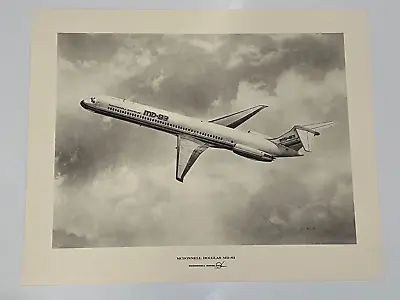 R.G Smith  McDonnell Douglas MD-83  Lithograph Print 17  X 12 1/4  (Image) • $49.99