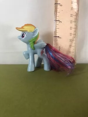 My Little Pony Rainbow Dash McDonalds 2014 Happy Meal Toy Horse Cake Topper T2 • $3