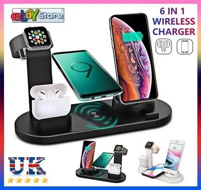 £13.99 • Buy 6 In 1 Wireless Charger Stand Charging Dock Station For IPhone /Samsung /iWatch