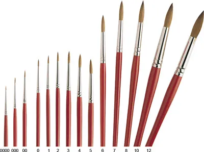 Pro Arte - Artists Pure Red Sable Brushes - Round - Series 3 - Watercolour • £7.19