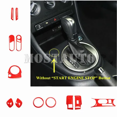 For Volkswagen VW Beetle Red Interior Accessories Kit Set Trim Cover 2012-2019 • $189.04