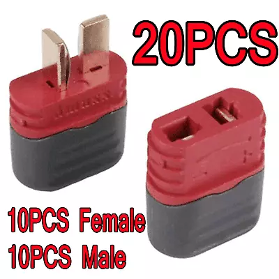 20PCS Male+Female Deans Connectors T Plug Adapters For RC Lipo Battery • $11.29