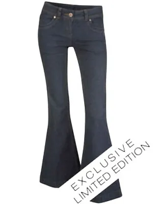 £27 • Buy Dorothy Perkins Superflare Indigo Jeans