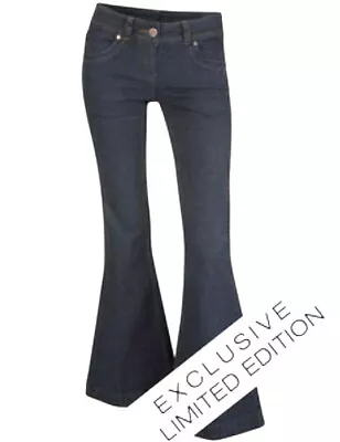 Dorothy Perkins Superflare Indigo Jeans • £14