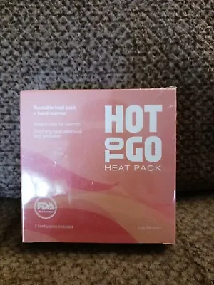 Hot To Go Reusable Heat Pack Hand Warmer Hot Compress (2 Pack) - New Sealed • $12.95