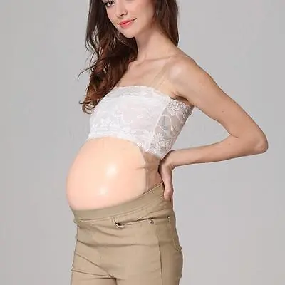 Artificial Baby Tummy Props Toy Belly Fake Pregnancy Pregnant Bump SiliconeYHU87 • £62.38