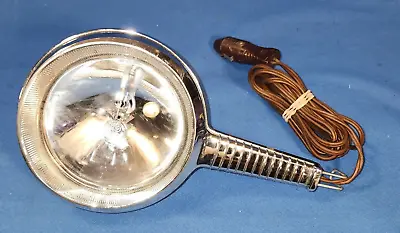 Vintage GE Chrome Car Truck Boat Hand Held Spot Light Spotlight 12v WORKS • $20