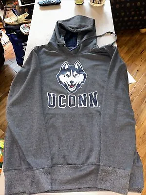 UCONN Huskies Hoodie Adult Large Blue Pullover Sweatshirt Graphic Print NCAA  • $16