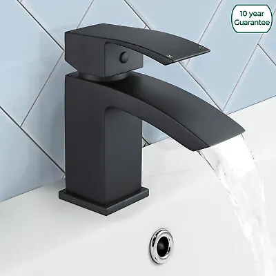 £42.99 • Buy Arke Bathroom Black Matt Sink Basin Mono Mixer Bath Filler Shower Brass Tap