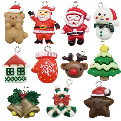 11 Pcs Mini Christmas Ornaments Miniature Resin Christmas Tree Ornaments For • $10.35