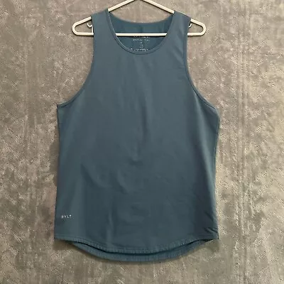 Bylt Drop Cut Tank T-Shirt Mens Large Blue Sleeveless Lux • $17.99