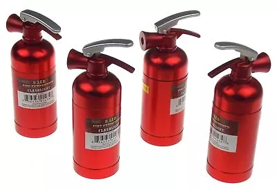 9 LED Mini Flashlight Fire Extinguisher Lot 4 Red Party Favors Gag Birthday Gift • $17.39