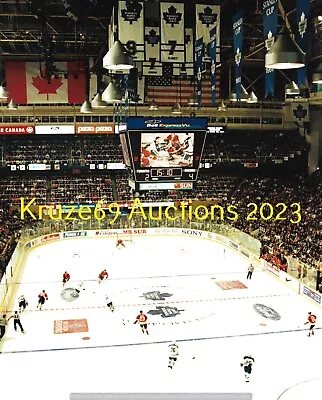 MAPLE LEAF GARDENS Last GAME EVER Inside ACTION 8x10 Photo TORONTO Vs CHICAGO • $7.99