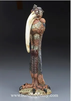 Burslem Pottery Stoneware Grotesque Bird Olga Inspired By Martin Brothers • £299