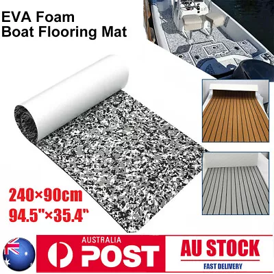 AU EVA Foam Faux Teak Boat Decking Sheet Sea Deck Marine Yacht Boat Flooring Mat • $49.99