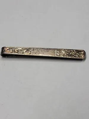 Vintage Sterling Silver Vintage  Decorated Tie Clip • $35