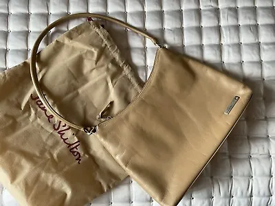 £4 • Buy Jane Shilton Taupe Leather Shoulder Bag
