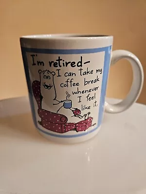 Hallmark ShoeBox Greetings  I’m Retired-... Coffee Tea Mug Cup 12 Oz • $9.98