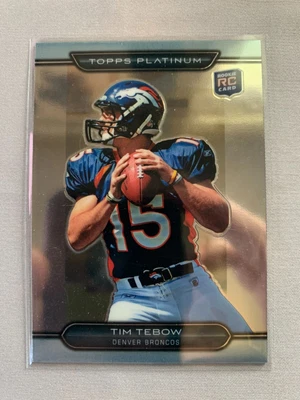 $4.99 • Buy 2010 Topps Platinum Tim Tebow #79 RC Rookie Card Denver Broncos Florida Gators