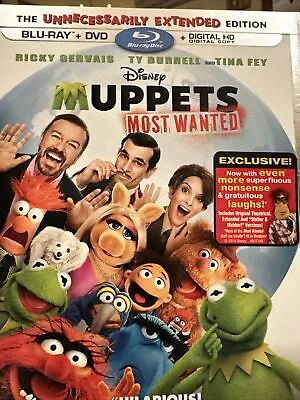 Muppets Most Wanted (Blu-ray/DVD 2014 2-Disc Set) NO DIGITAL COPY • $4.99