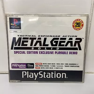 Metal Gear Solid Official UK Playstation Magazine Sony PS1 - DEMO DISC 42 PAL • £10.99