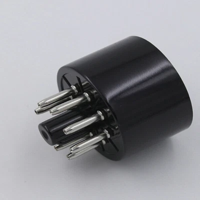 £3.23 • Buy 8pins Bakelite Tube Socket Valve Base Triode Rectifier ForKT88 EL34 6550 6_hg ~~