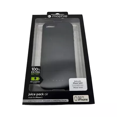 Mophie Juice Pack Air Case Apple IPhone 5 5s SE 2016 (first Gen) Battery - Black • $32.29