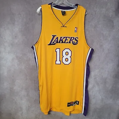 Vintage Nike Authentic Los Angeles Lakers Sasha Vujacic 18 Jersey 56 3XL Kobe • $249.99