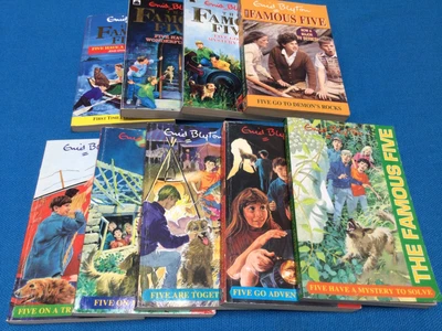 £4 • Buy Enid Blyton FAMOUS FIVE PAPERBACKS. SET OF NINE. VGC.