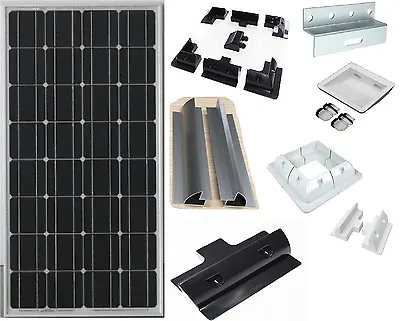 £114.99 • Buy 100W, 120W, 150W, 200W Solar Panel, Bracket Caravan Addon Kit