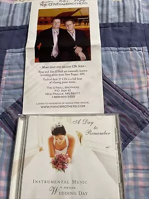 THE O'NEILL BROTHERS - A Day To Remember Instrumental Wedding Music CD • $1.90