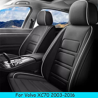 For Volvo XC70 2003-2016 Car Seat Cover PU Leather Front Rear Cushion Breathable • $123.37