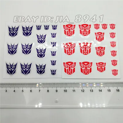 Deformable Robot G1 Autobots Decepticons Logo Sign Symbol Sticker Decal IN STOCK • $5.89