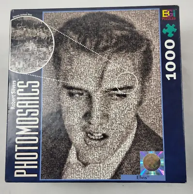 Elvis Presley Puzzle Photomosaics By Robert Silvers 1000 Piece Puzzle Open Box • $10