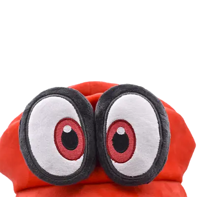 Super Mario Bros Odyssey Cappy Plush Hat Cap Soft Toys Birthday Xmas Gifts Red • $12.59