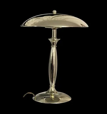 Vintage Mushroom Dome Flying Saucer 3 Way Touch Lamp 90s Brass. 17 Inches • $50