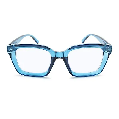 Retro Women's Reading Glasses Oversized Square Oprah Readers Thick Large Vintage • $17.95