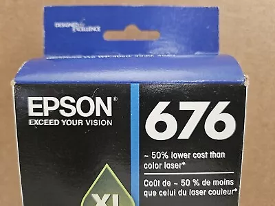 Epson 676 XL Pro Black Ink Cartridge Expired 04/2021 • $19.99