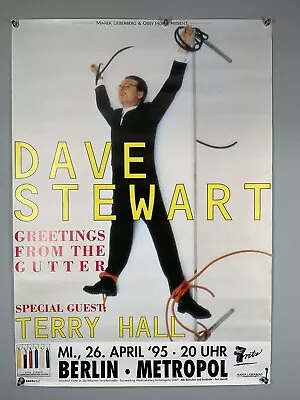 Terry Hall Dave Stewart Poster Original Promo Greetings From The Gutter 1995 • £100