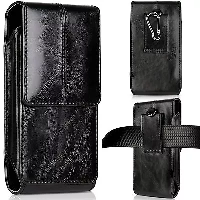 Leather Carrying Pouch Case Cover Belt Clip Holster For Iphone X 8 7 6 6s Plus • $10.39