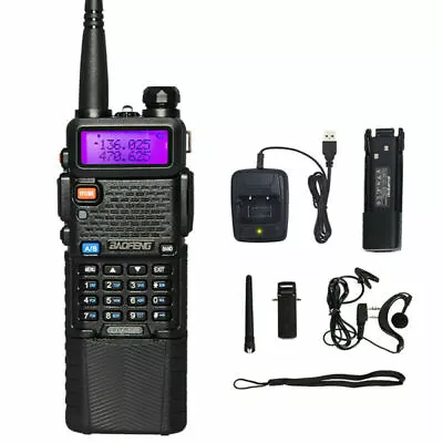 £26.59 • Buy Baofeng BF-UV5R VHF LCD Dual Band Two Way Radio Walkie Talkie Transceiver |UK