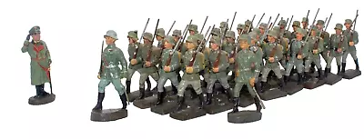 Vintage Pre-WWII Elastolin/Lionel Von Blomberg Saluting German Soldiers Marching • $200