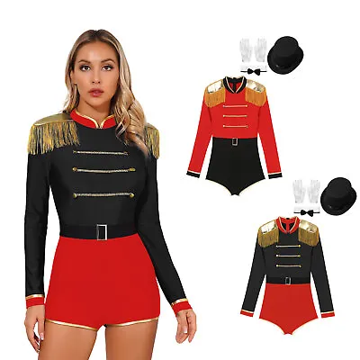 Womens Ringmaster Vintage Outwear Performance Coat Outfit Circus Stage With Hat • $17.47