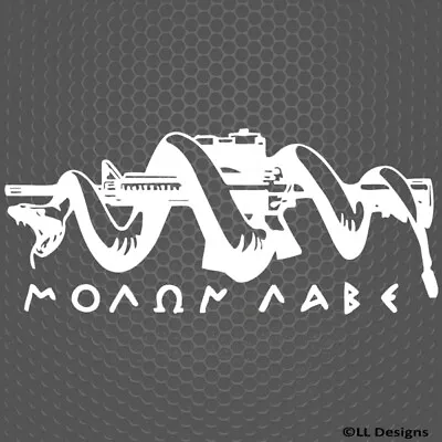 Molon Labe Assault Rifle Gadsden Snake Firearms Vinyl Decal -Choose Color/Size • $5.95