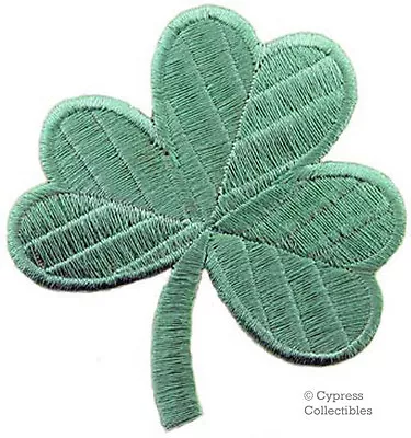 $3.95 • Buy LIGHT GREEN CLOVER PATCH - IRISH SHAMROCK Embroidered Iron-On GOOD LUCK SOUVENIR